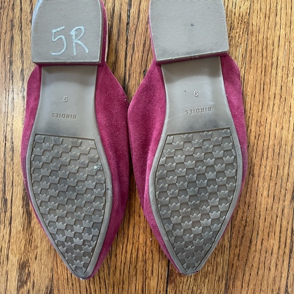 Birdies The Swan Suede Slide Pointed Toe Mule In Cranberry 9 - Picture 5 of 6